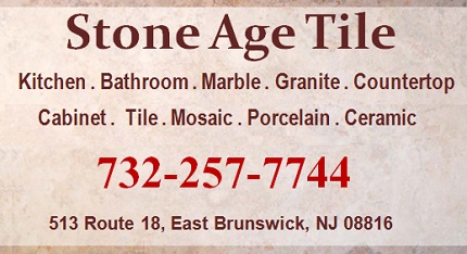Stone Age Tile: Kitchen, Bathroom, Granite, Marble, Mosaic, Porcelain and Ceramic Tiles; 732-257-7744; 513 Route 18 South, East Brunswick, NJ 08816